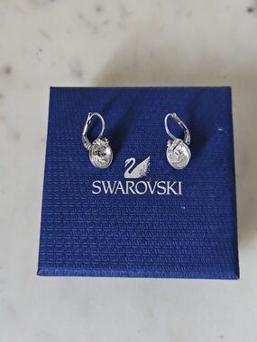 SWAROVSKI: Bella V Crystal Drop Earrings